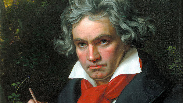 Людвиг ван Бетховен на портрете Карла Штилера 1820 г.